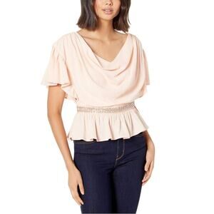 Bebe Drop Shoulder Top in Pink